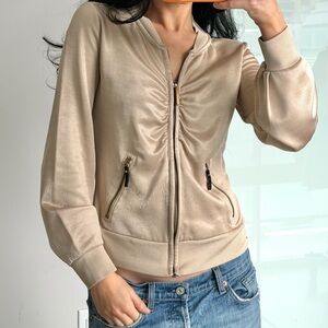 MISS SIXTY Tan Bomber Jacket